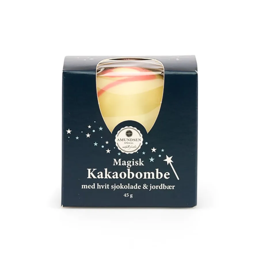 AMUNDSEN TRADING Amundsen Magisk Kakaobombe Hvit Sjokolade m/Jordbær