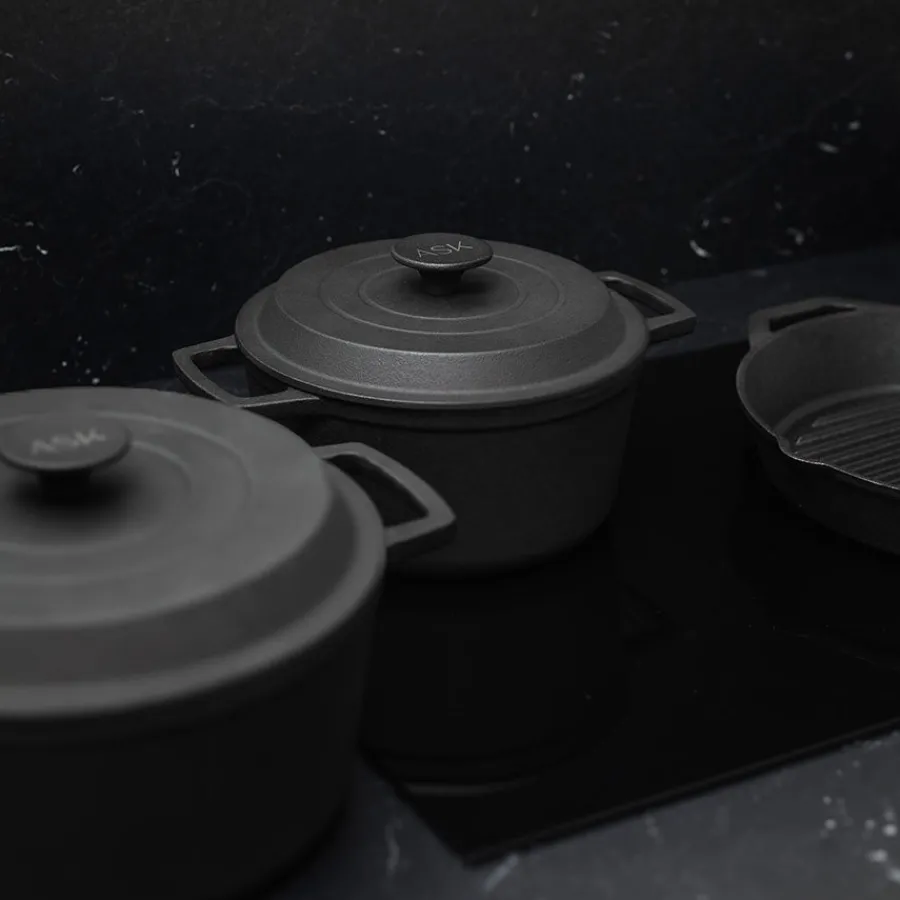 ASK Malm Støpejernsgryte Uten Emalje 4,2L