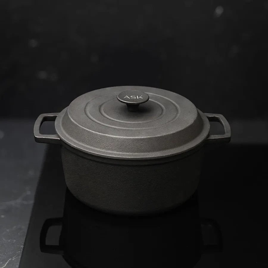 ASK Malm Støpejernsgryte Uten Emalje 4,2L