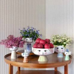 BJØRN WIINBLAD Bjørn Wiinblad Eva Skål På Stett 24cm Myk Rosa