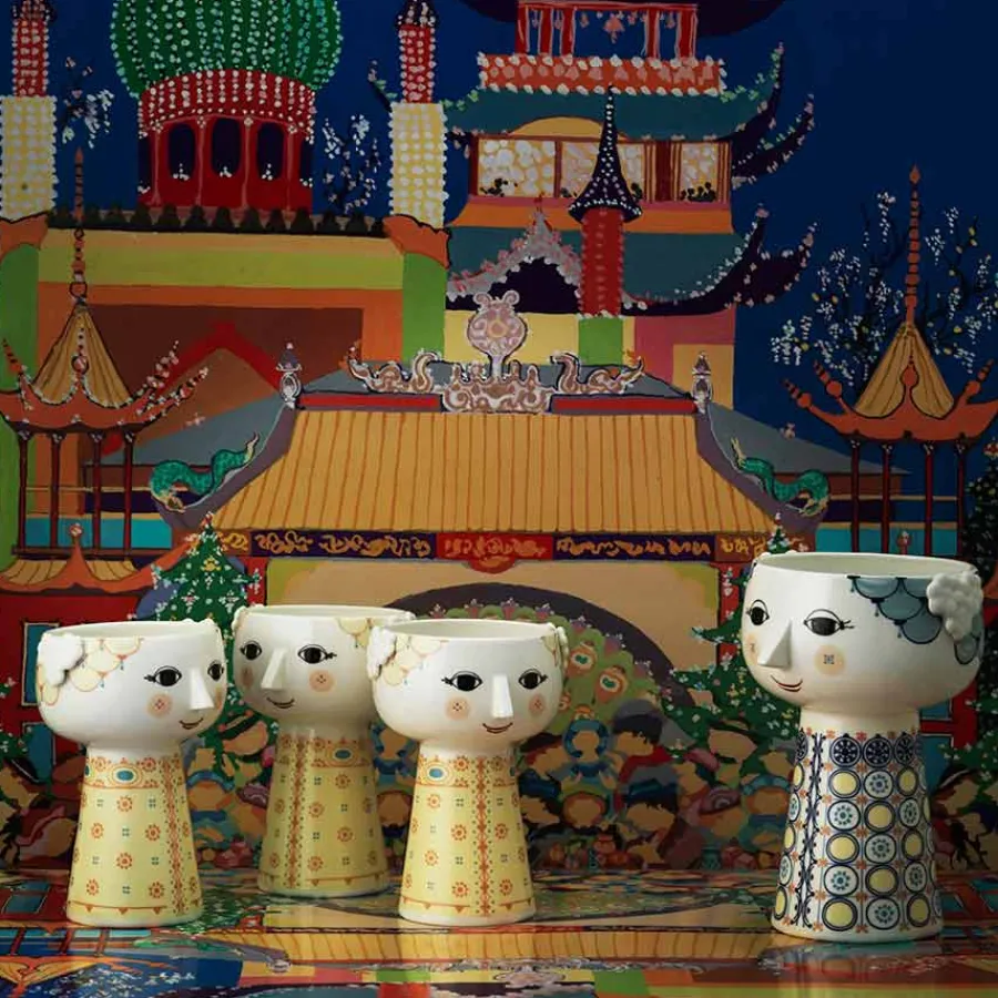 BJØRN WIINBLAD Bjørn Wiinblad Eva Vase 15cm Soft Yellow