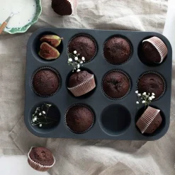 CHRISTIANIA 1739 Bake Muffinsform 12 stk Silikon Brun