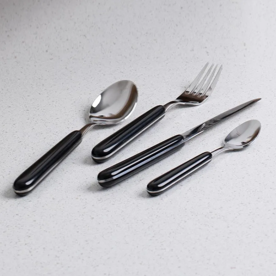 CHRISTIANIA 1739 Bari Bestikksett 16 Deler Sort