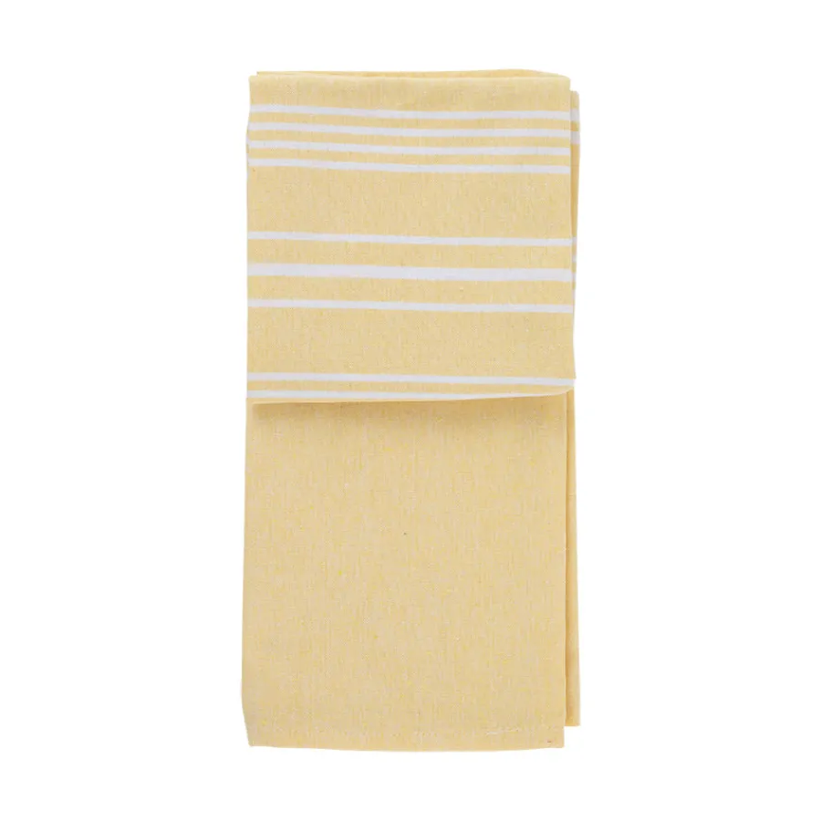 CHRISTIANIA GLASMAGASIN Collection Kjøkkenhåndkle 50x70cm Gul Striper