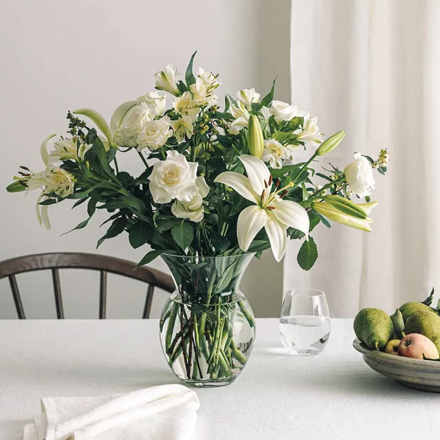 HADELAND GLASSVERK Daisy Vase Optikk Klar 21cm