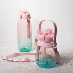 NOVA DRIKKEFLASKE ROSA/BLÅ LAV