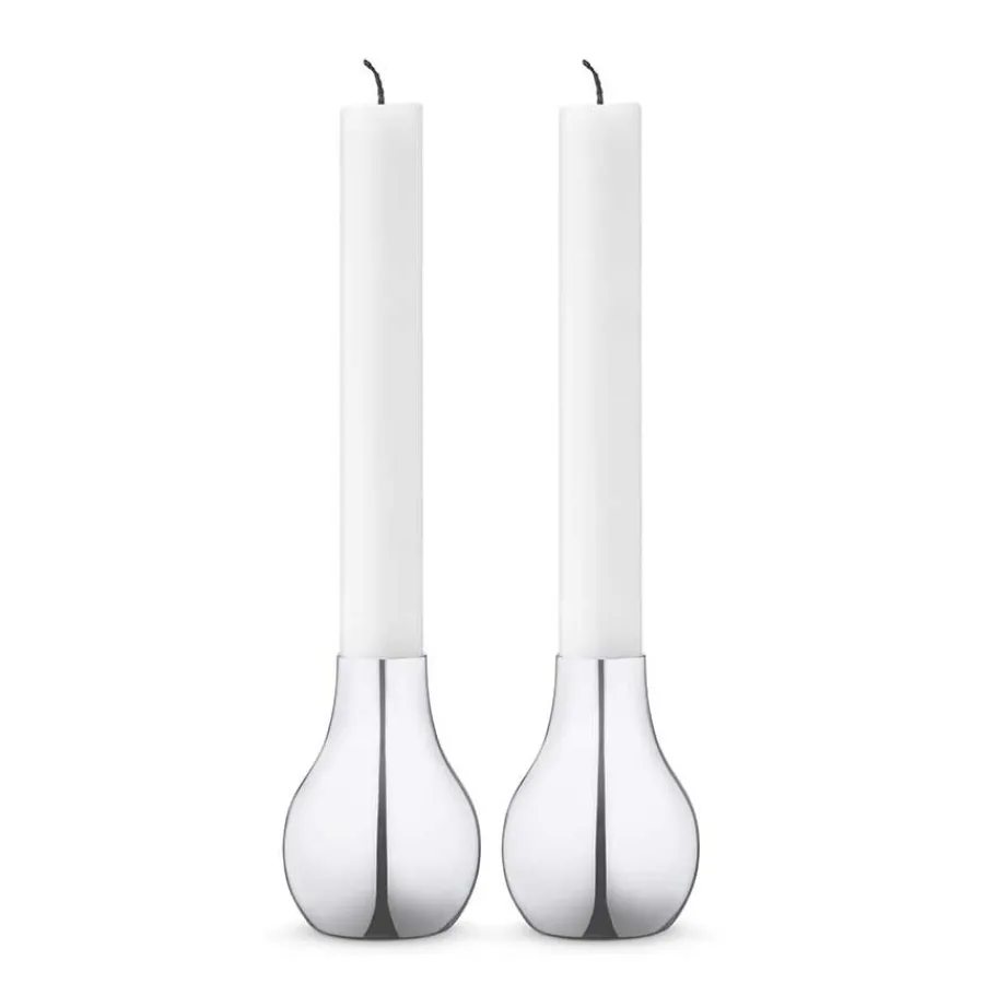 GEORG JENSEN Cafu Lysestake 55x76 Stål 2stk