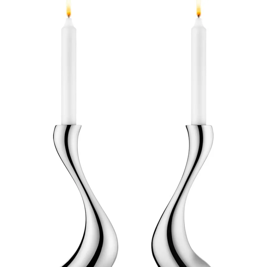 GEORG JENSEN Home Cobra Lysestake 2pk 20cm