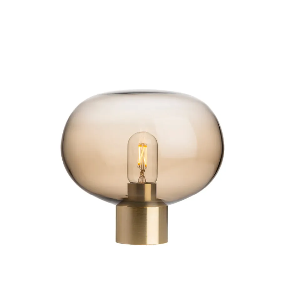 HADELAND GLASSVERK Arkiv Bordlampe 4169 Kakao Liten