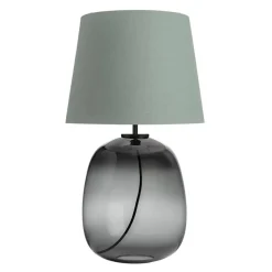 HADELAND GLASSVERK Austra Bordlampe Røkgrå