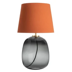 HADELAND GLASSVERK Austra Bordlampe Røkgrå