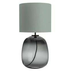 HADELAND GLASSVERK Austra Bordlampe Røkgrå