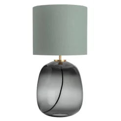 HADELAND GLASSVERK Austra Bordlampe Røkgrå