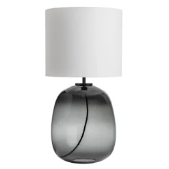 HADELAND GLASSVERK Austra Bordlampe Røkgrå