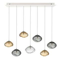 HADELAND GLASSVERK Crystal Stone Pendellampe