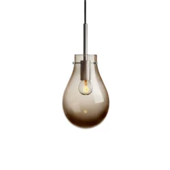 HADELAND GLASSVERK Dråpe Pendellampe Kakao Glatt