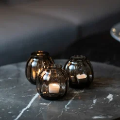 HADELAND GLASSVERK Ella Lyslykt 90mm Kakao