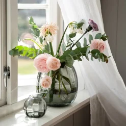 HADELAND GLASSVERK Ella Lyslykt 90mm Røkgrå