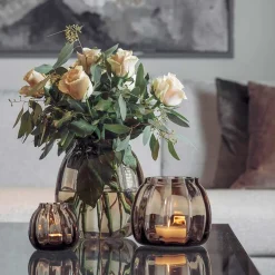 HADELAND GLASSVERK Ella Vase Kakao 22cm