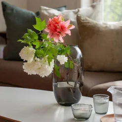 HADELAND GLASSVERK Ella Vase 29cm Røkgrå