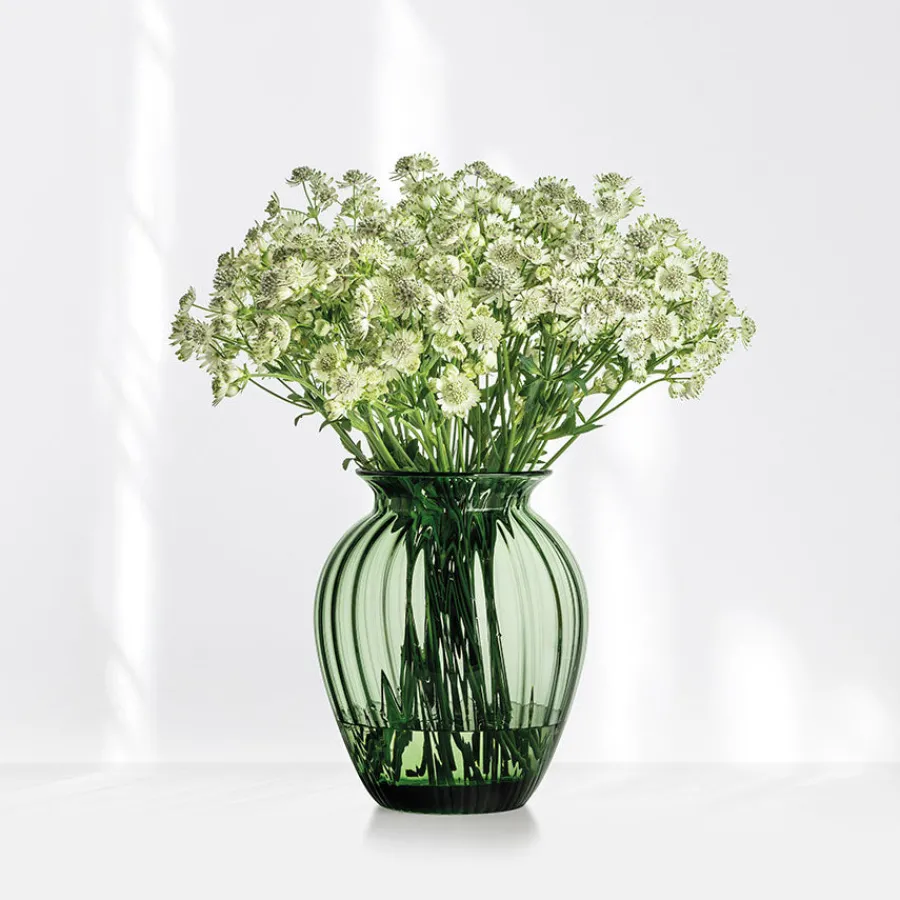 HADELAND GLASSVERK Emily Vase 26,5cm Grønn Optikk