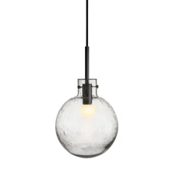 HADELAND GLASSVERK Krystallkule Taklampe Soda Klar