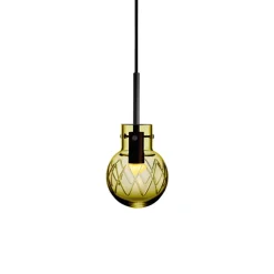 HADELAND GLASSVERK Krystallkule Taklampe