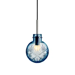 HADELAND GLASSVERK Krystallkule Taklampe