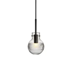 HADELAND GLASSVERK Krystallkule Taklampe Skjær Klar