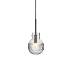 HADELAND GLASSVERK Krystallkule Taklampe Skjær Klar