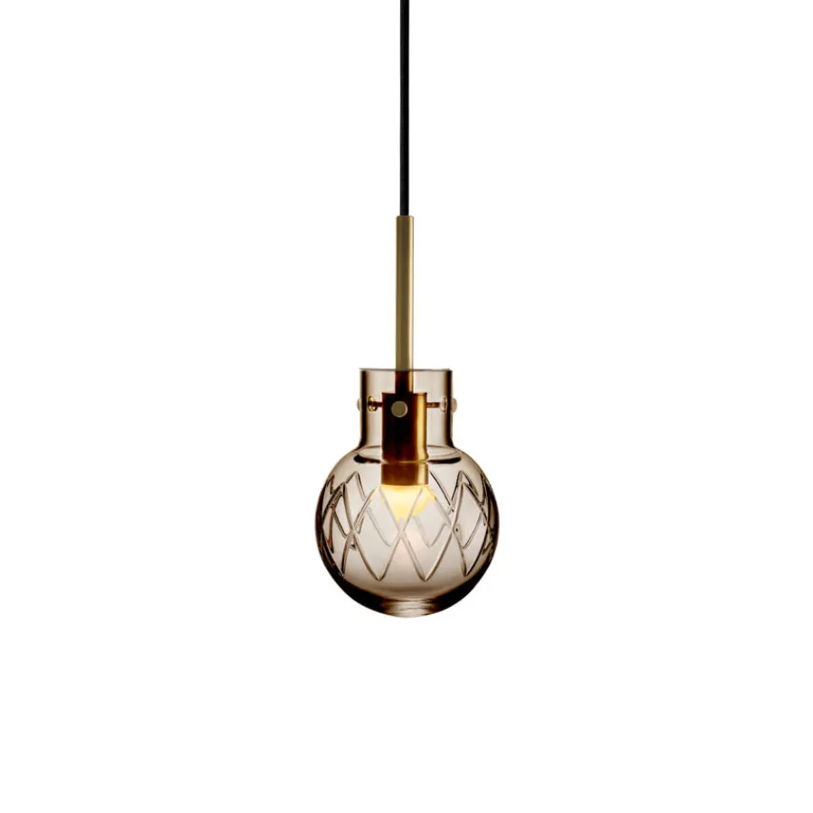 HADELAND GLASSVERK Krystallkule Taklampe