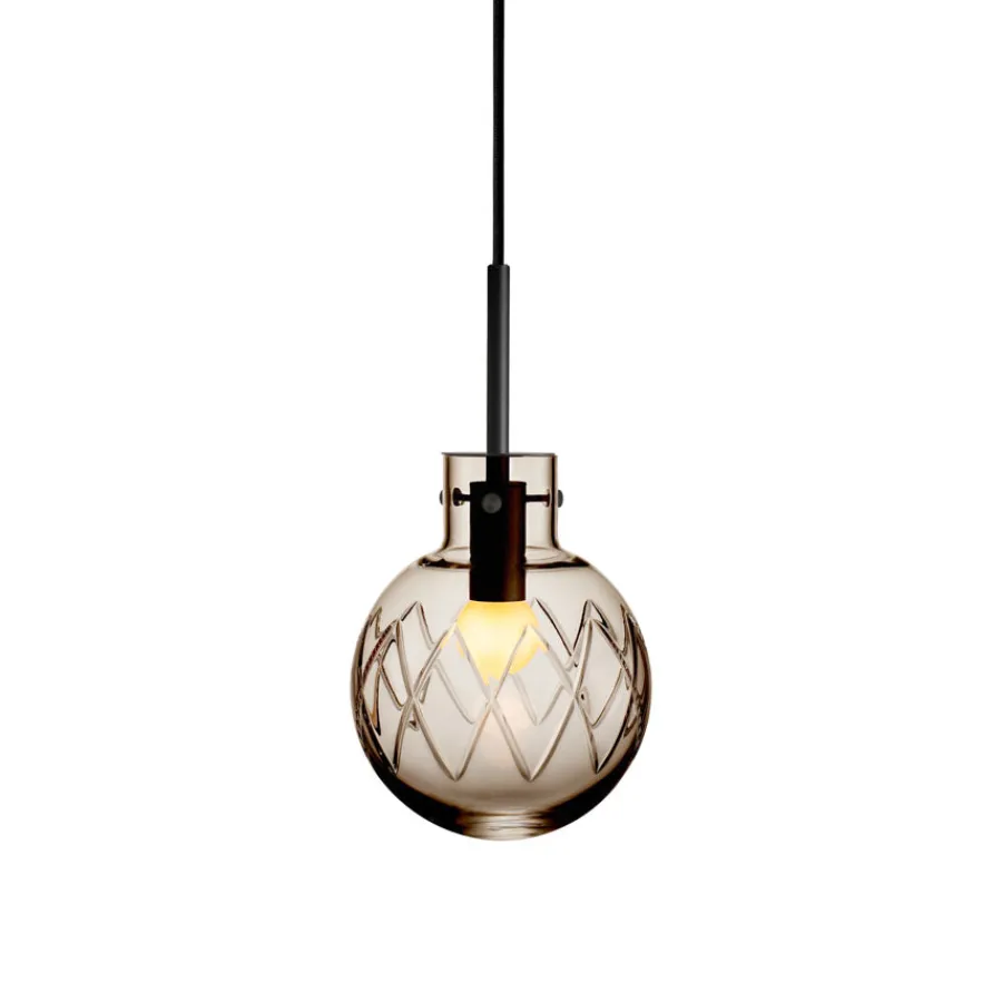 HADELAND GLASSVERK Krystallkule Taklampe