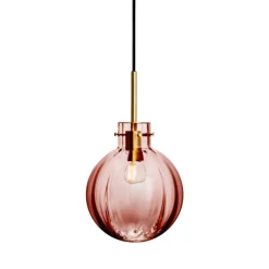 HADELAND GLASSVERK Krystallkule Taklampe