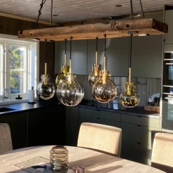 HADELAND GLASSVERK Krystalkule Taklampe