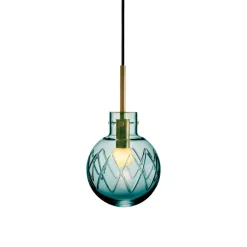 HADELAND GLASSVERK Krystallkule Lampe