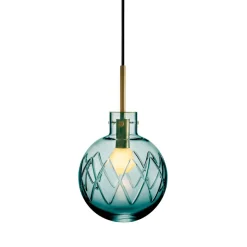 HADELAND GLASSVERK Krystallkule Lampe