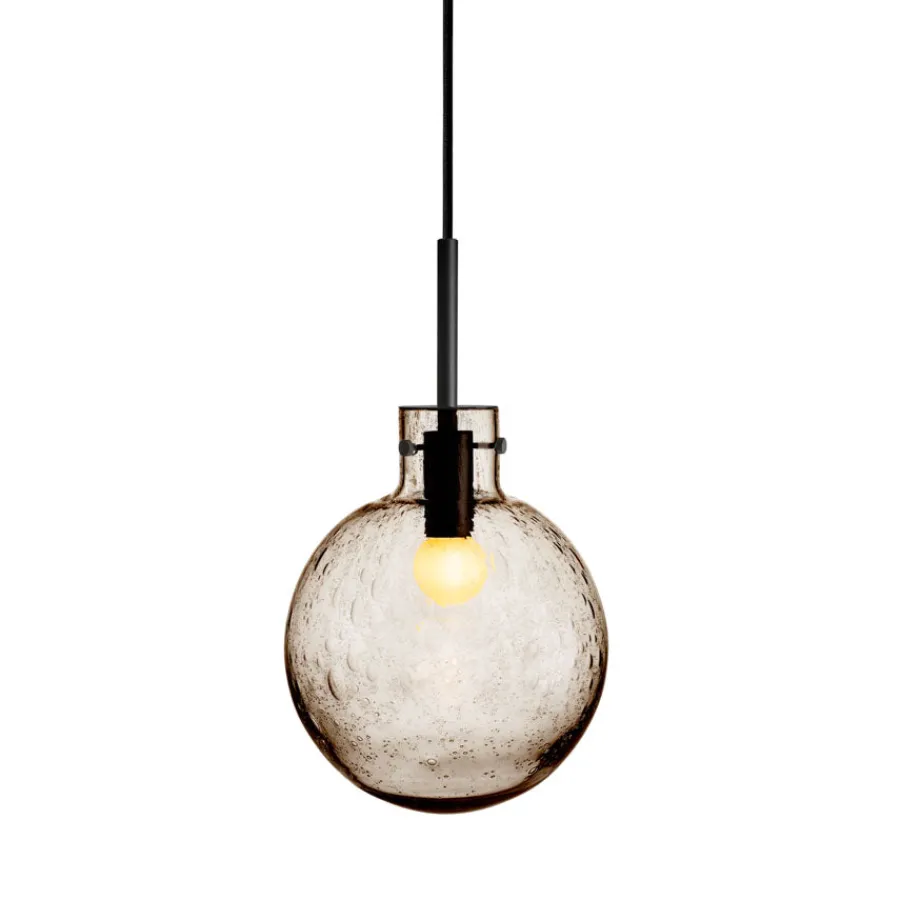 HADELAND GLASSVERK Krystallkule Taklampe Soda Kakao