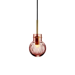 HADELAND GLASSVERK Krystallkule Taklampe