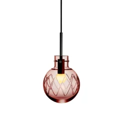 HADELAND GLASSVERK Krystallkule Taklampe