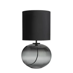 HADELAND GLASSVERK Senja Bordlampe Røkgrå