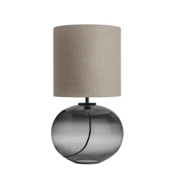 HADELAND GLASSVERK Senja Bordlampe Røkgrå