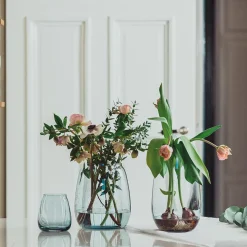 HADELAND GLASSVERK Siccori Vase 26cm Himmelblå