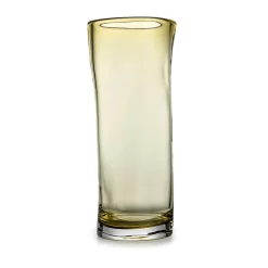 HADELAND GLASSVERK Sine Vase 29,5x11cm Oliven