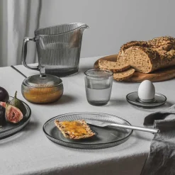 HADELAND GLASSVERK Siri Asjett 20,5cm Røkgrå 4pk