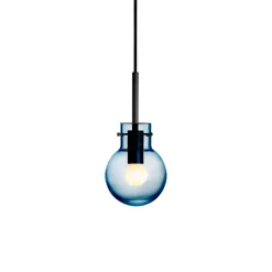 HADELAND GLASSVERK Stålblå Taklampe