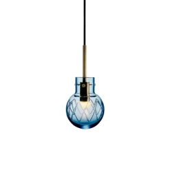 HADELAND GLASSVERK Taklampe Stålblå