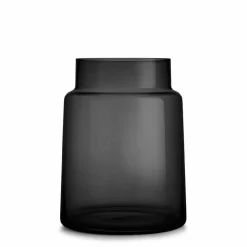 HADELAND GLASSVERK Tindre Vase/Lyslykt Røkgrå 30,5cm