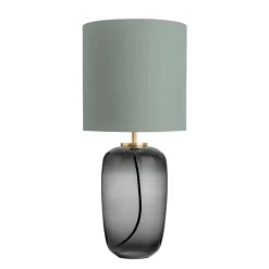 HADELAND GLASSVERK Vega Bordlampe Røkgrå