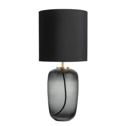 HADELAND GLASSVERK Vega Bordlampe Røkgrå