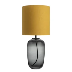 HADELAND GLASSVERK Vega Bordlampe Røkgrå